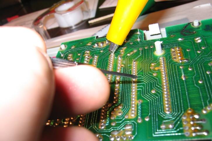 Soldering work