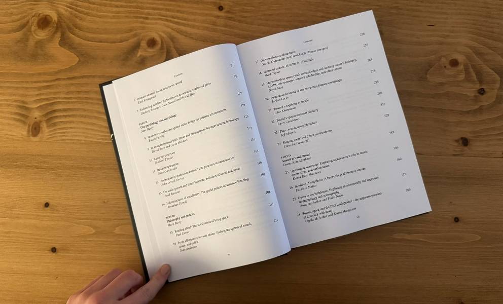 Contents page of the printed version of the companion