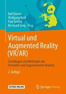 Das Buchcover für &quot;Virtual und Augmented Reality&quot; zeigt eine kraftvolle Darstellung der faszinierenden Welt der Virtuellen und Augmentierten Realität.