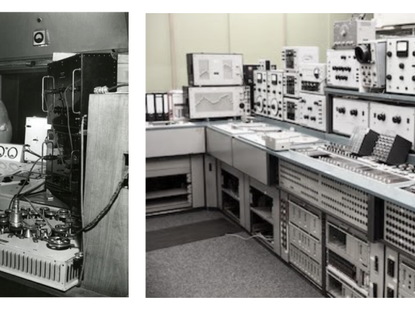 Figure 3. Pre-DSP age electronic music labs.