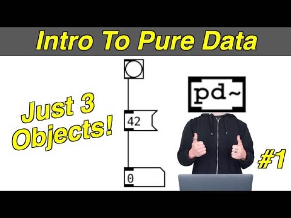 Preview image for the media "Let’s Start With Just 3 Objects! Intro To Pure Data (Pure Data Tutorial #1)".